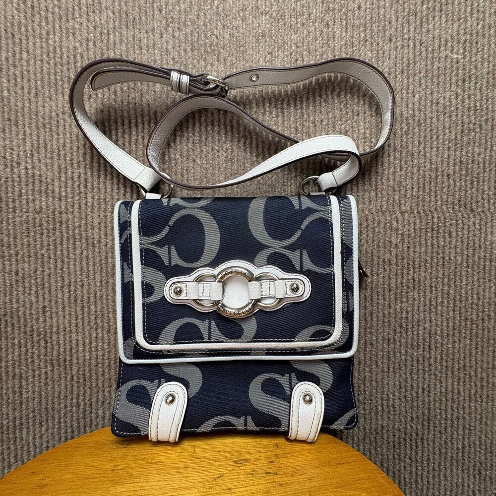 Sophia Caperelli monogram canvas crossbody bag